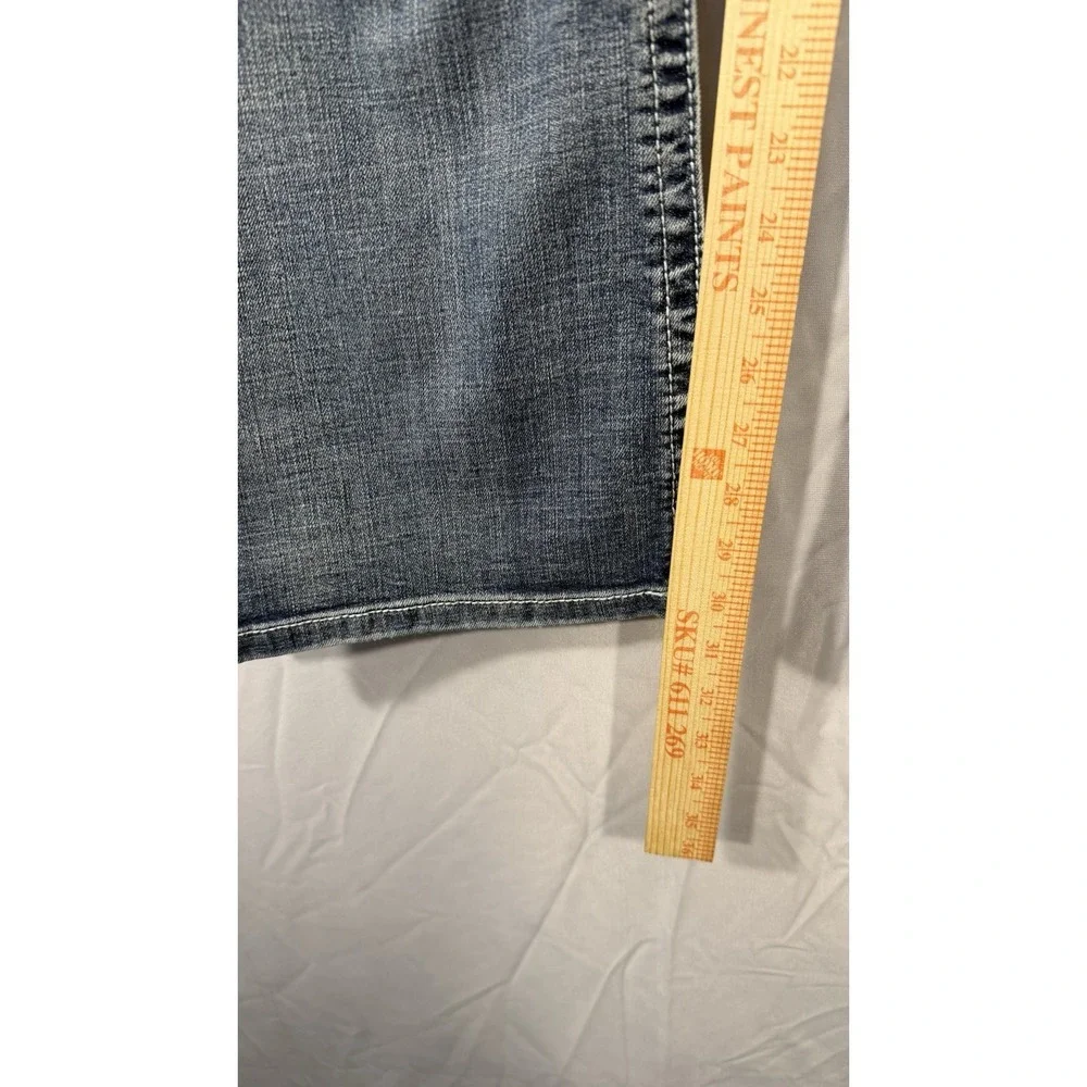 TK Axel Wolcott Vintage Boot Men's Jeans True Size 38x30 Blue Denim Distressed